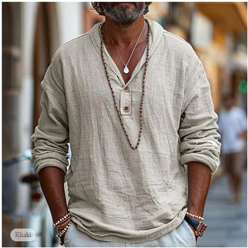 Rolando - Chemise légère en lin pour hommes