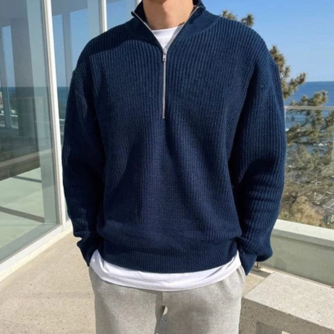 Carlo – Pull avec demi-zip