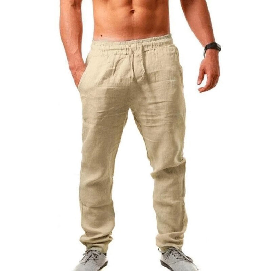 Beckendorf - Pantalon en lin aéré pour hommes