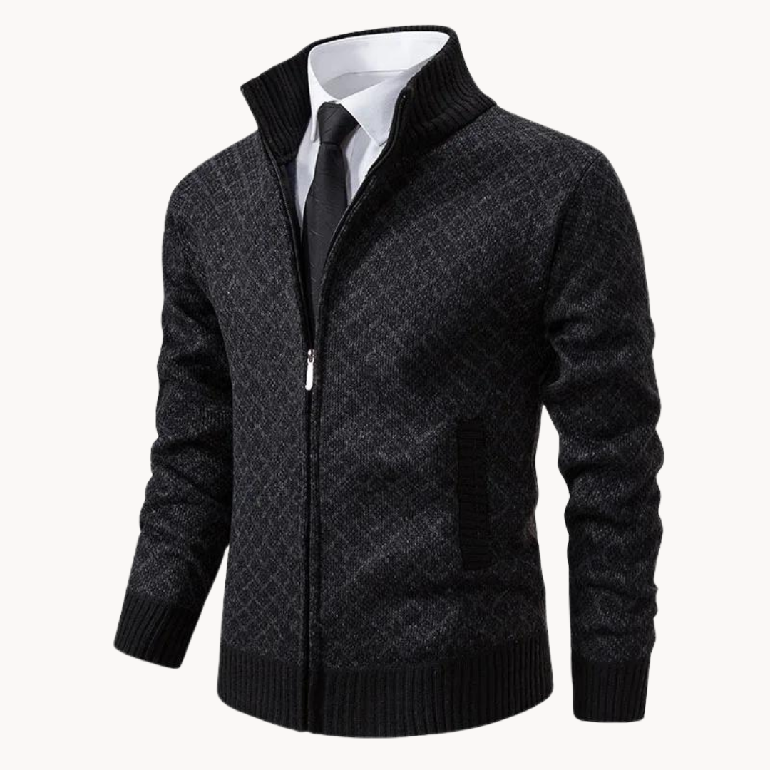 Julien – Col roulé Jacquard Tricot