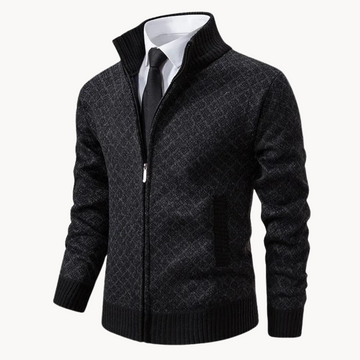 Julien – Col roulé Jacquard Tricot