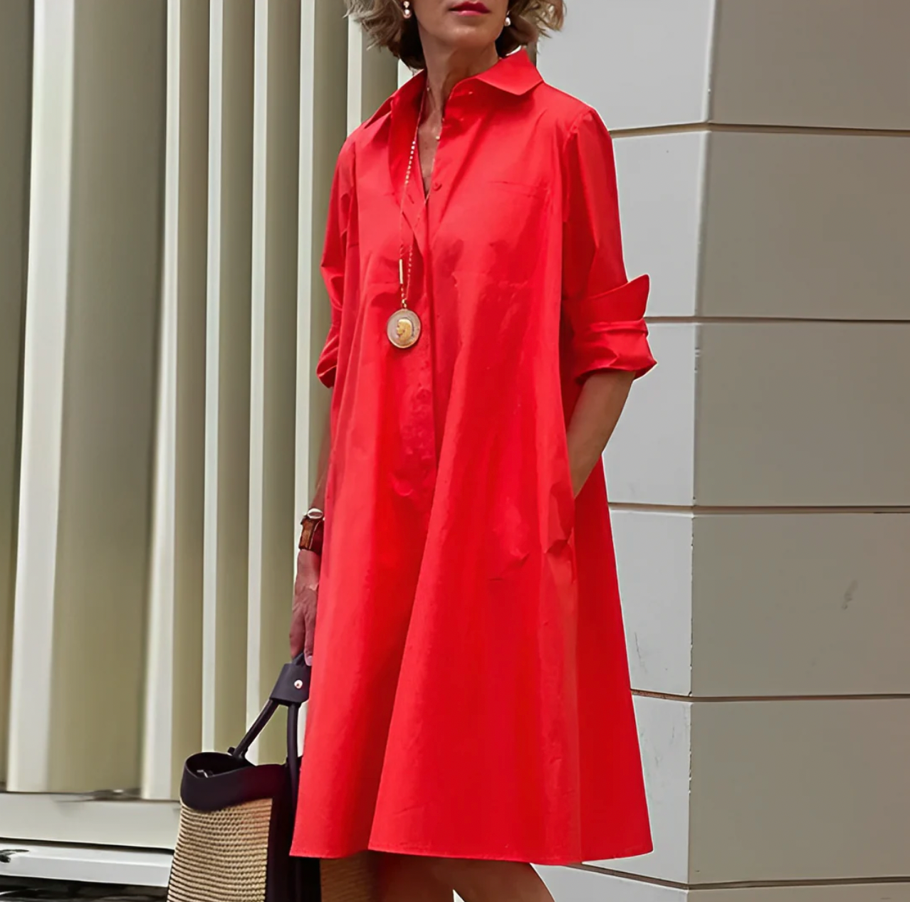 Alissa - Robe midi pour femmes élégante et confortable
