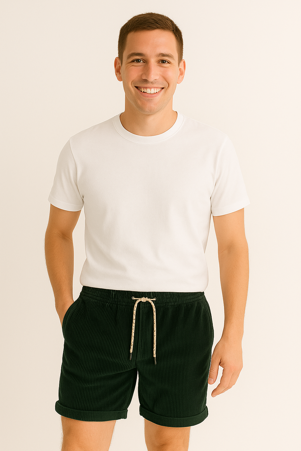 Jigs - Classique Cord-Shorts, Style Décontracté