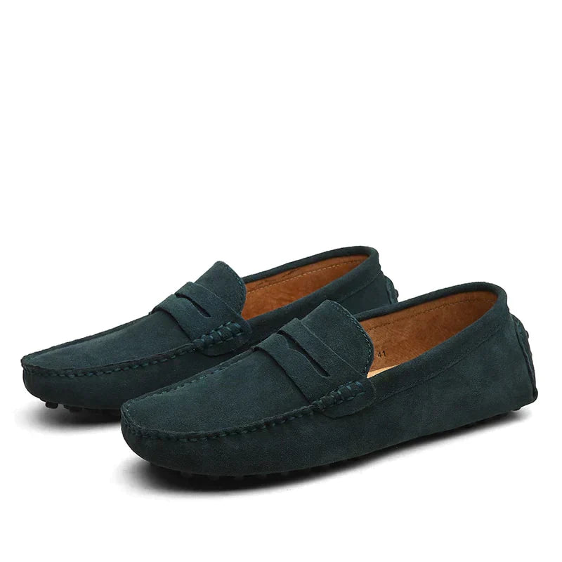 Jarl - Mocassins en daim italiens pour hommes
