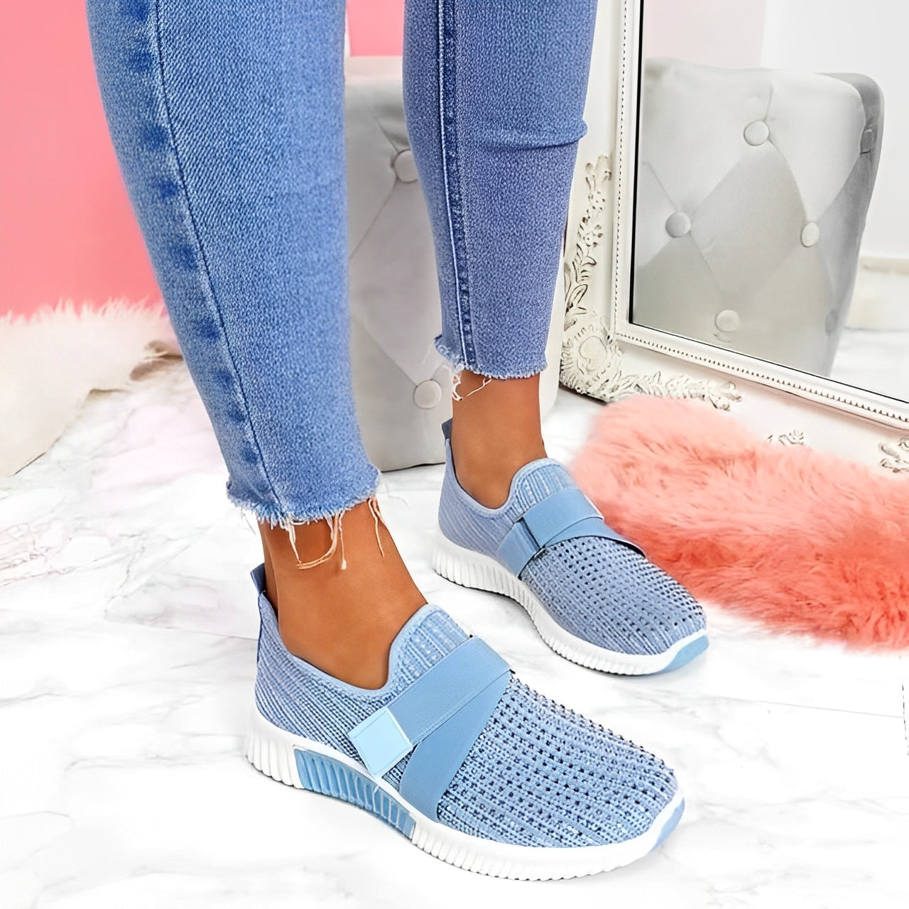 Christiana - Confortable Slip-On-Sneaker pour Femmes