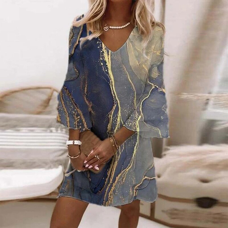 Claudia - Robe à motifs élégants