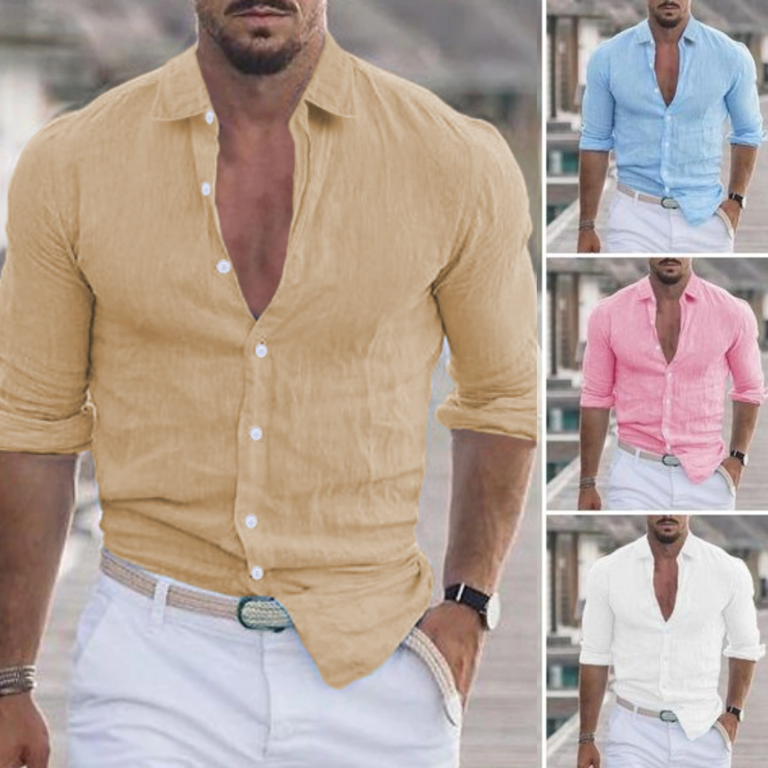 Chemise en lin – Élégance estivale, sensation légère