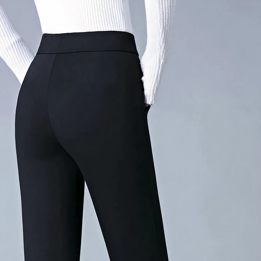 Wenda - Pantalon taille haute avec élastique pour femmes