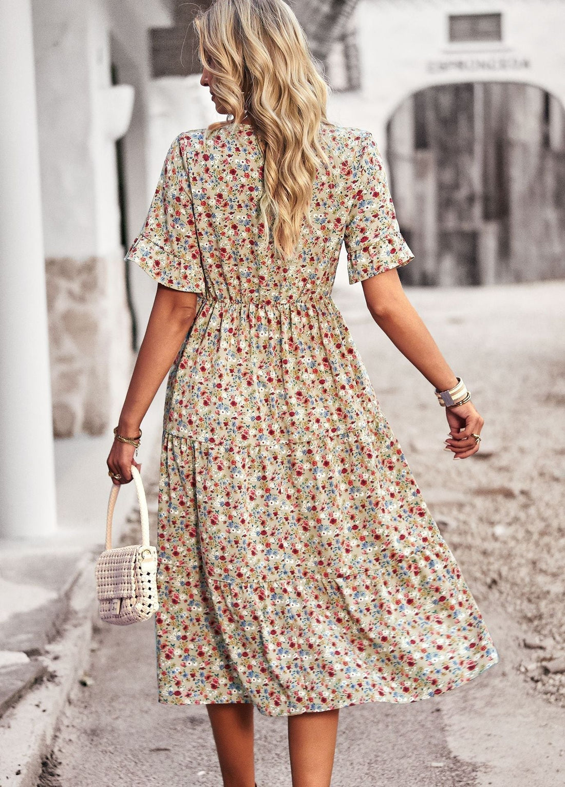 Eraliza - Robe midi florale