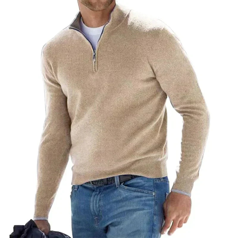 Agustín - Pull à fermeture éclair élégant pour hommes
