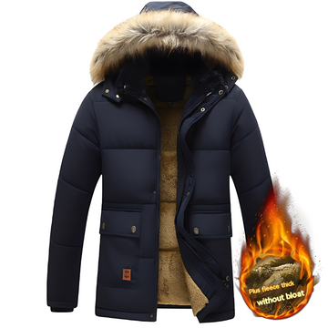 Crispian - Parka chaud avec capuche amovible pour hommes