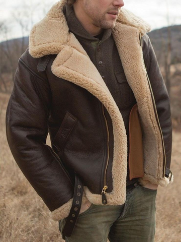 Leandro - Veste en cuir robuste pour homme