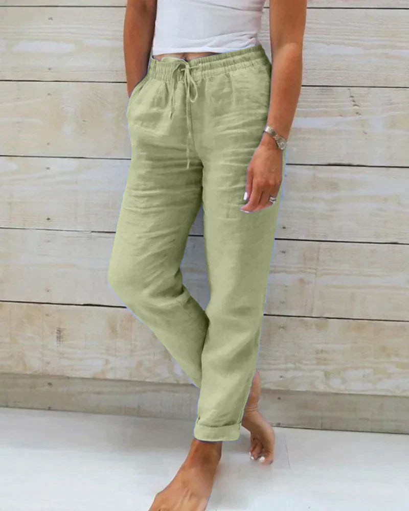 Stacy - Pantalon en lin pour femmes