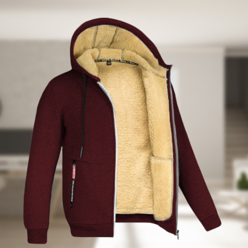 Andrew – Veste d'hiver avec capuche en polaire