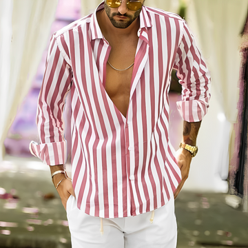 Greyson - Chemise d'été rayée confortable pour hommes