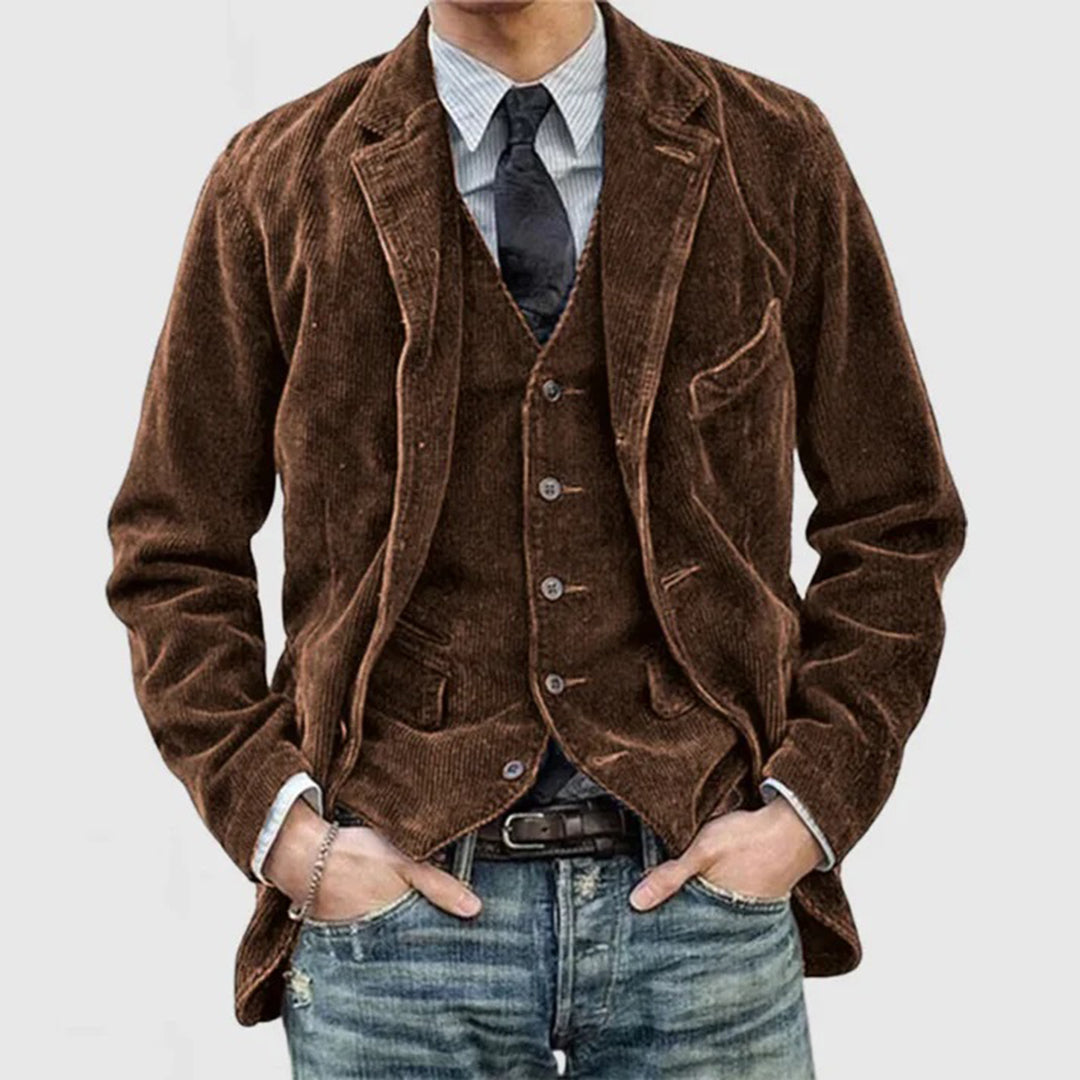 Boromir - Veste en velours côtelé pour hommes