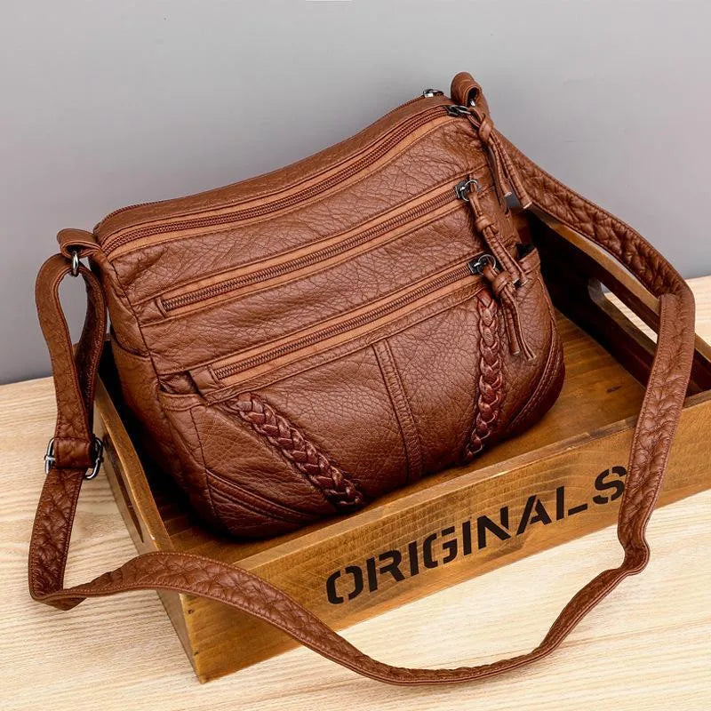 Krystal - Sac luxueux en cuir véritable souple