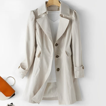 Halle - Veste mi-longue boutonnée avec poches