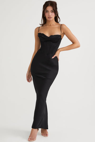 Naomi - Robe maxi corset glamour Soirée