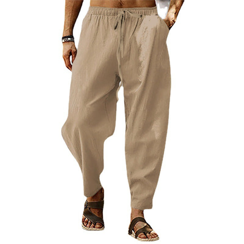 Titus - pantalon de plage pour homme en coton et lin
