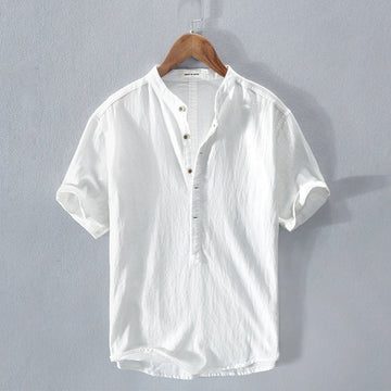 Ismael - Chemise en lin décontractée à manches courtes