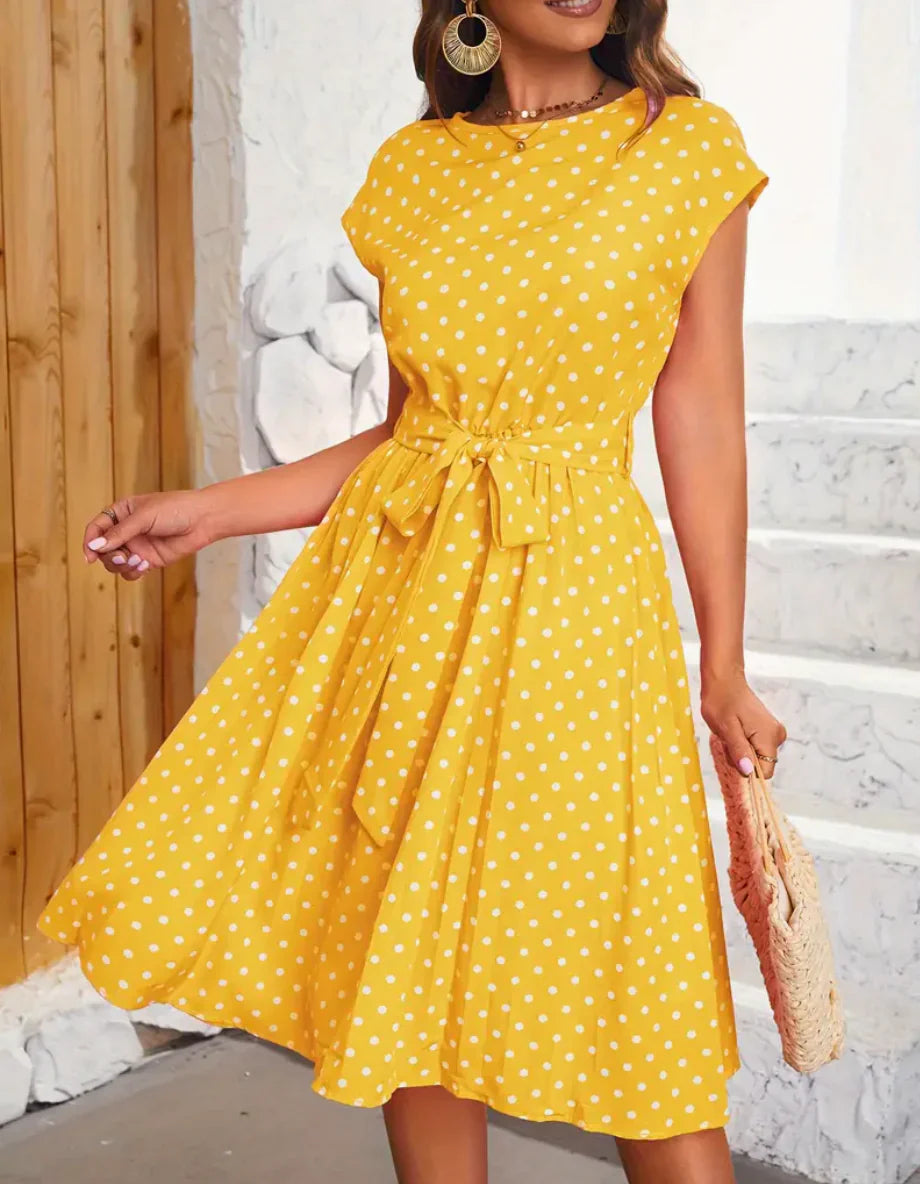 Aria - Robe à pois style vintage, élégante