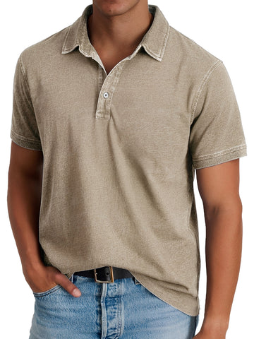 Darrell - Moderne, coupe ample polo pour hommes