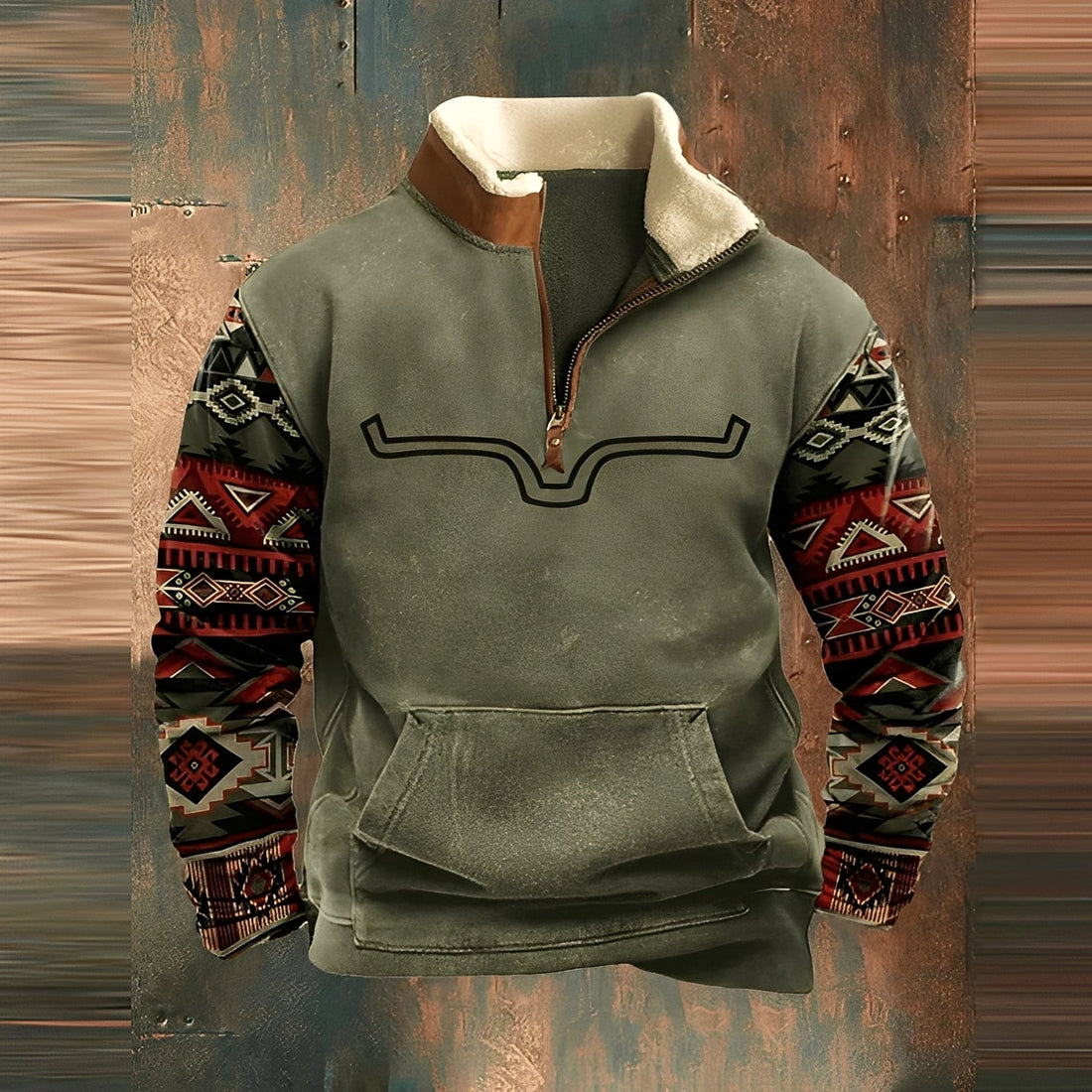 Kenton - Pull élégant avec fermeture éclair pour hommes