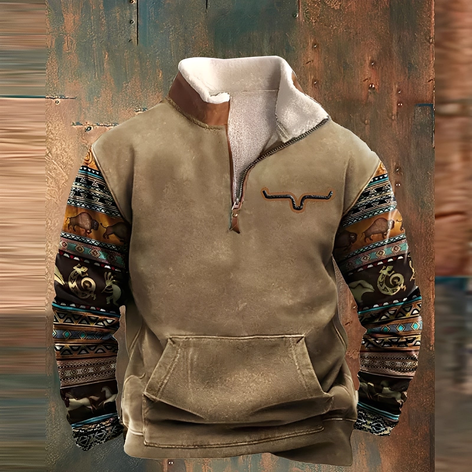 Kenton - Pull élégant avec fermeture éclair pour hommes
