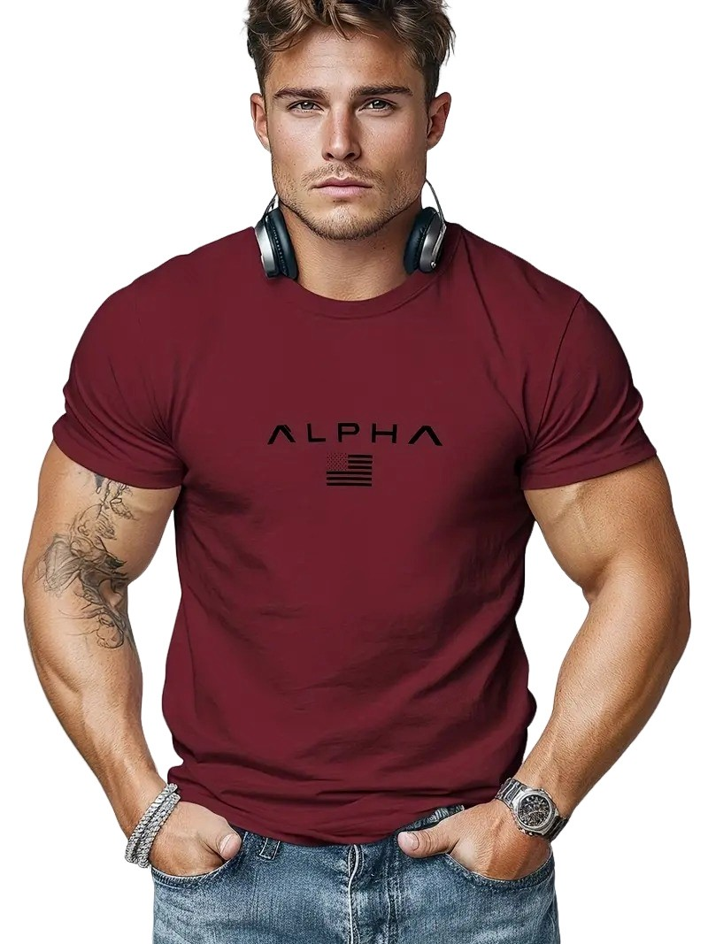 Neal - T-shirt simple à col rond pour hommes