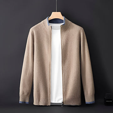 Eugene - Veste moderne en cachemire avec fermeture éclair pour hommes