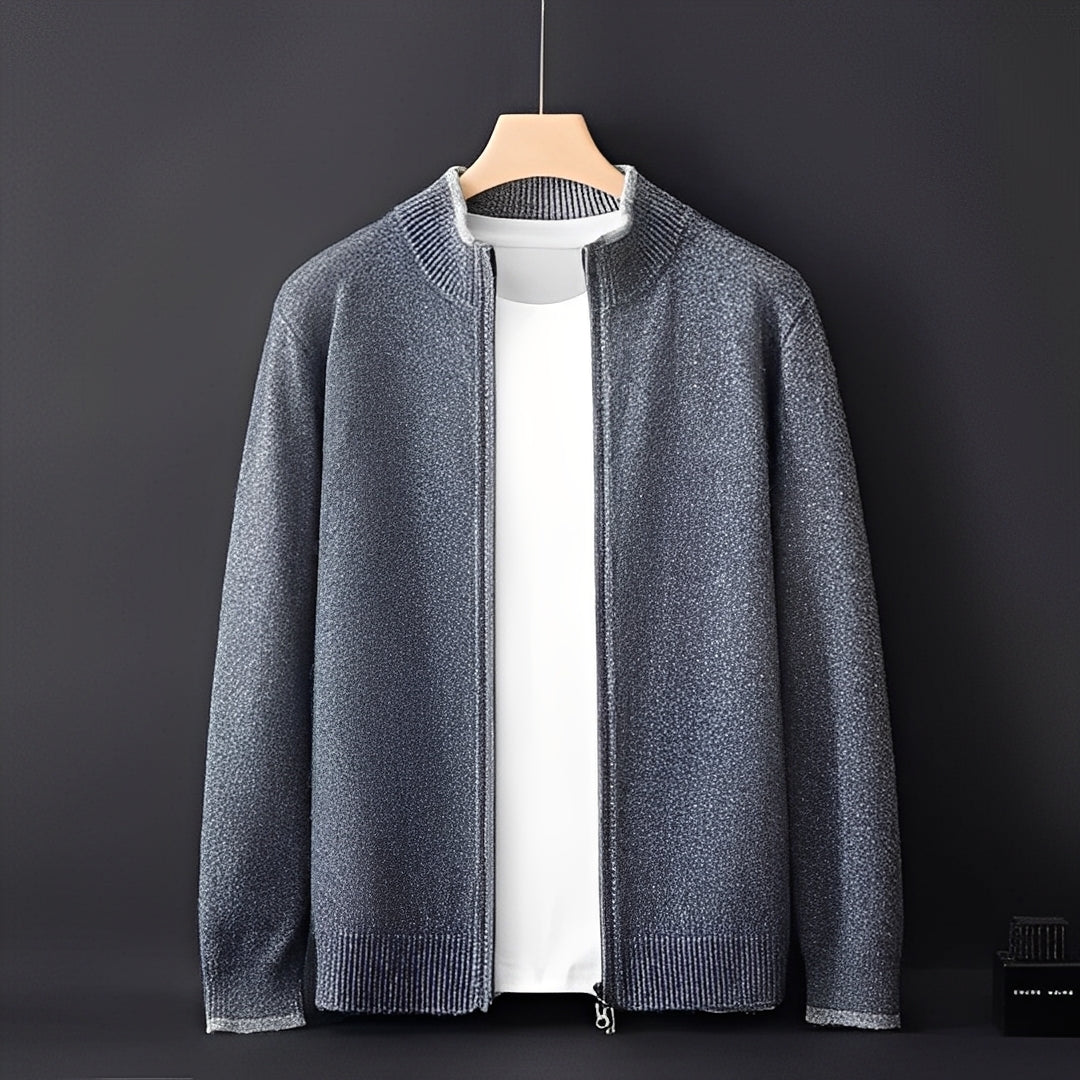 Eugene - Veste moderne en cachemire avec fermeture éclair pour hommes