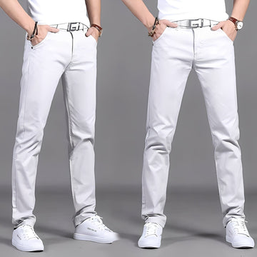 Russell - Pantalon chino décontracté, coupe ajustée pour hommes