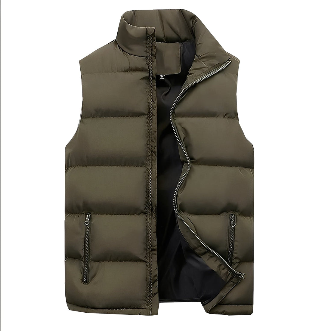 Darryl - Gilet matelassé décontracté avec fermeture éclair pour hommes