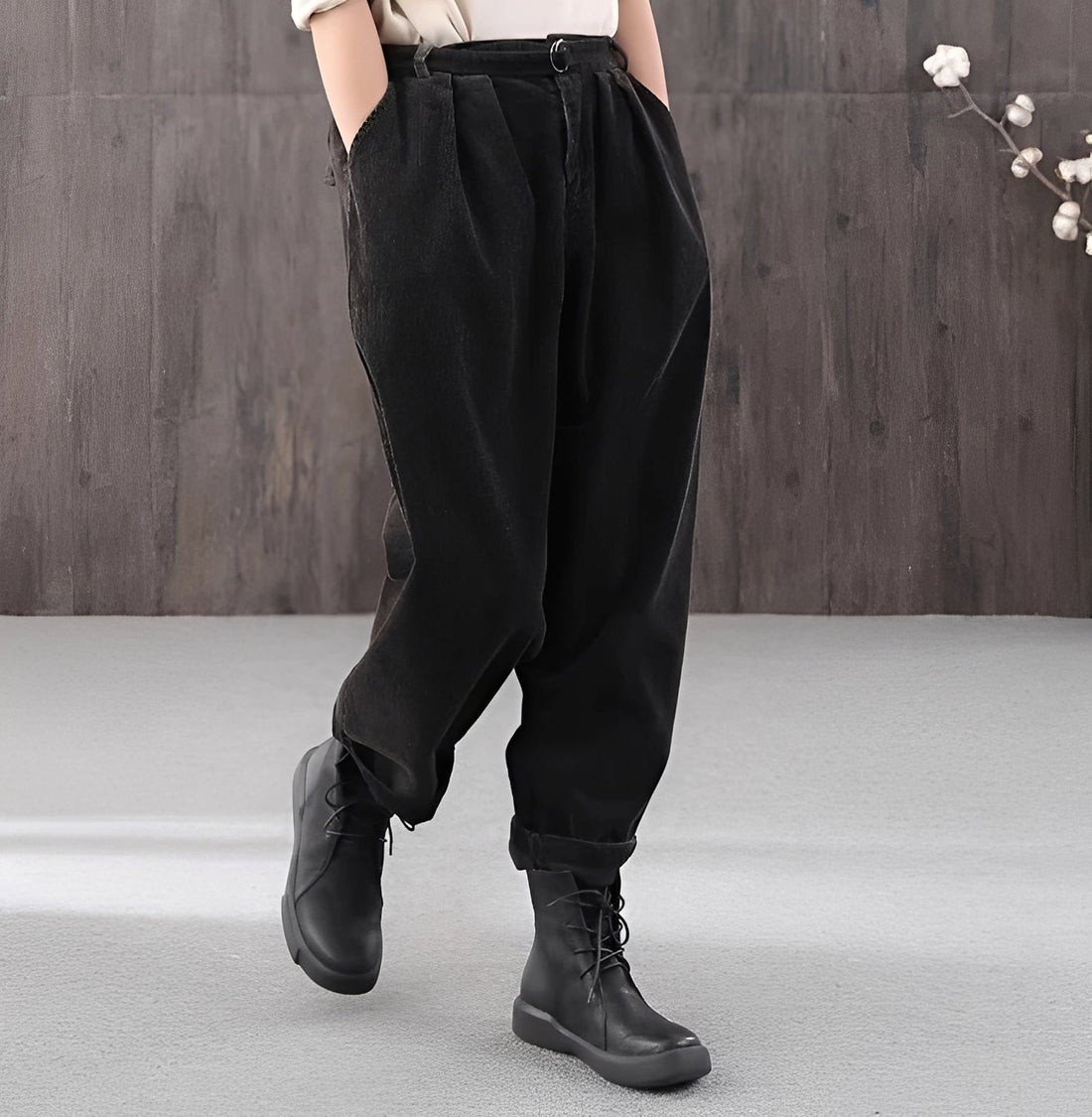 Izabelle - Pantalon Baggy Décontracté pour Femmes