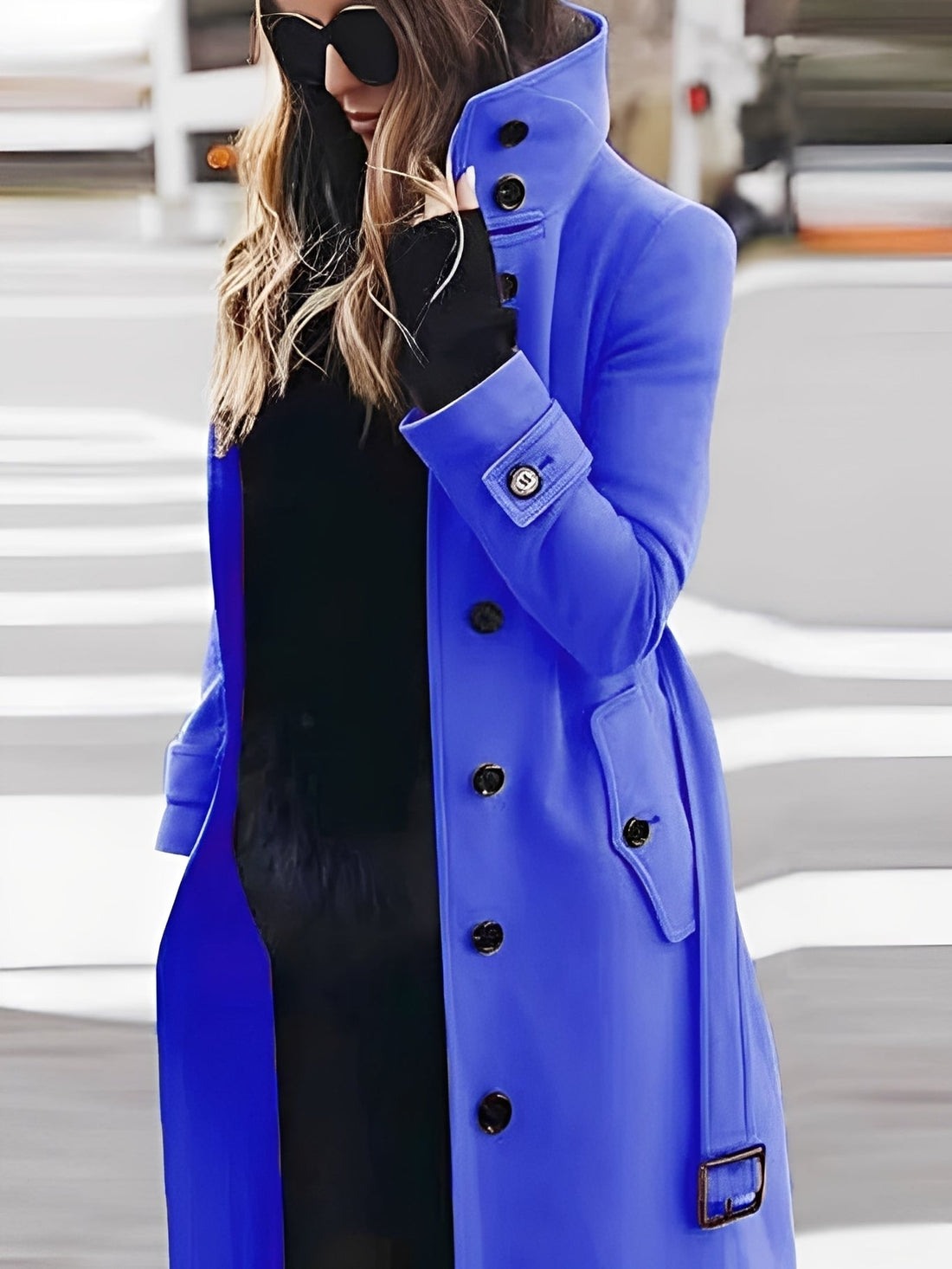 Mikaela - Manteau en laine élégant et ajusté pour femmes