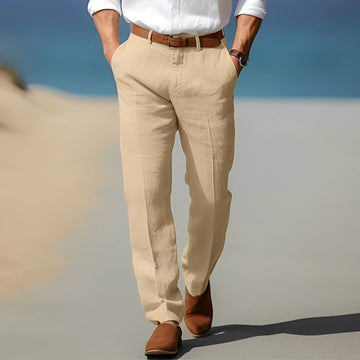 Trent - Pantalon en lin élégant et décontracté pour hommes