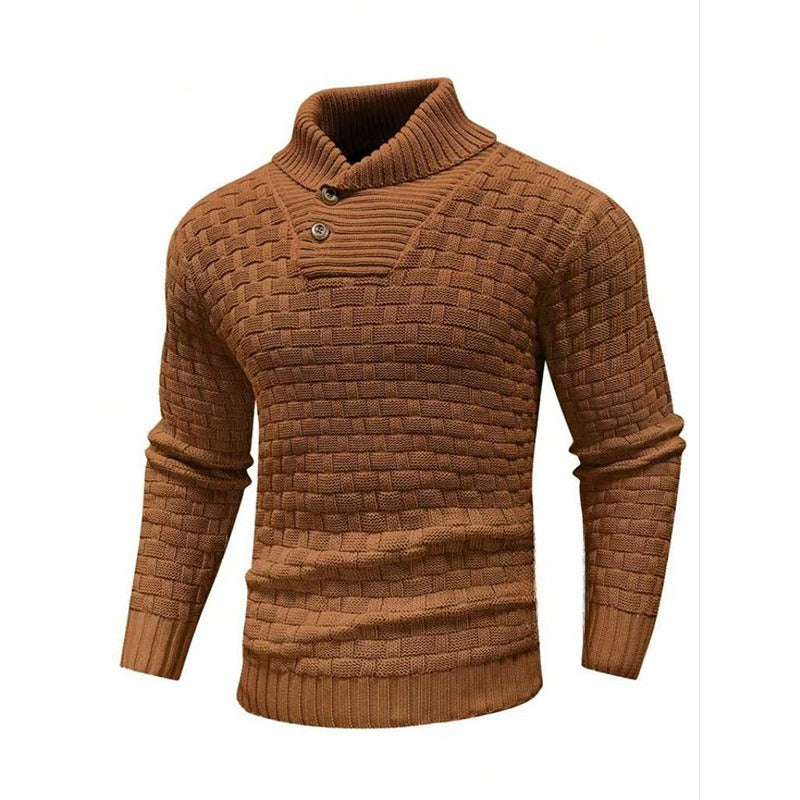Eldon - Pull en tricot élégant avec boutons pour hommes