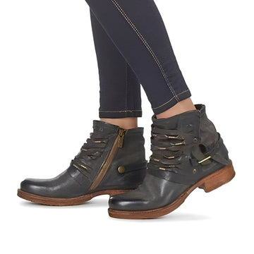 Jacqueline - Bottines en cuir stylisées pour femmes