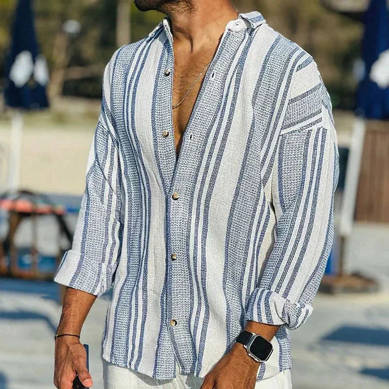 Oliver - Chemise en lin pour hommes, légèreté estivale