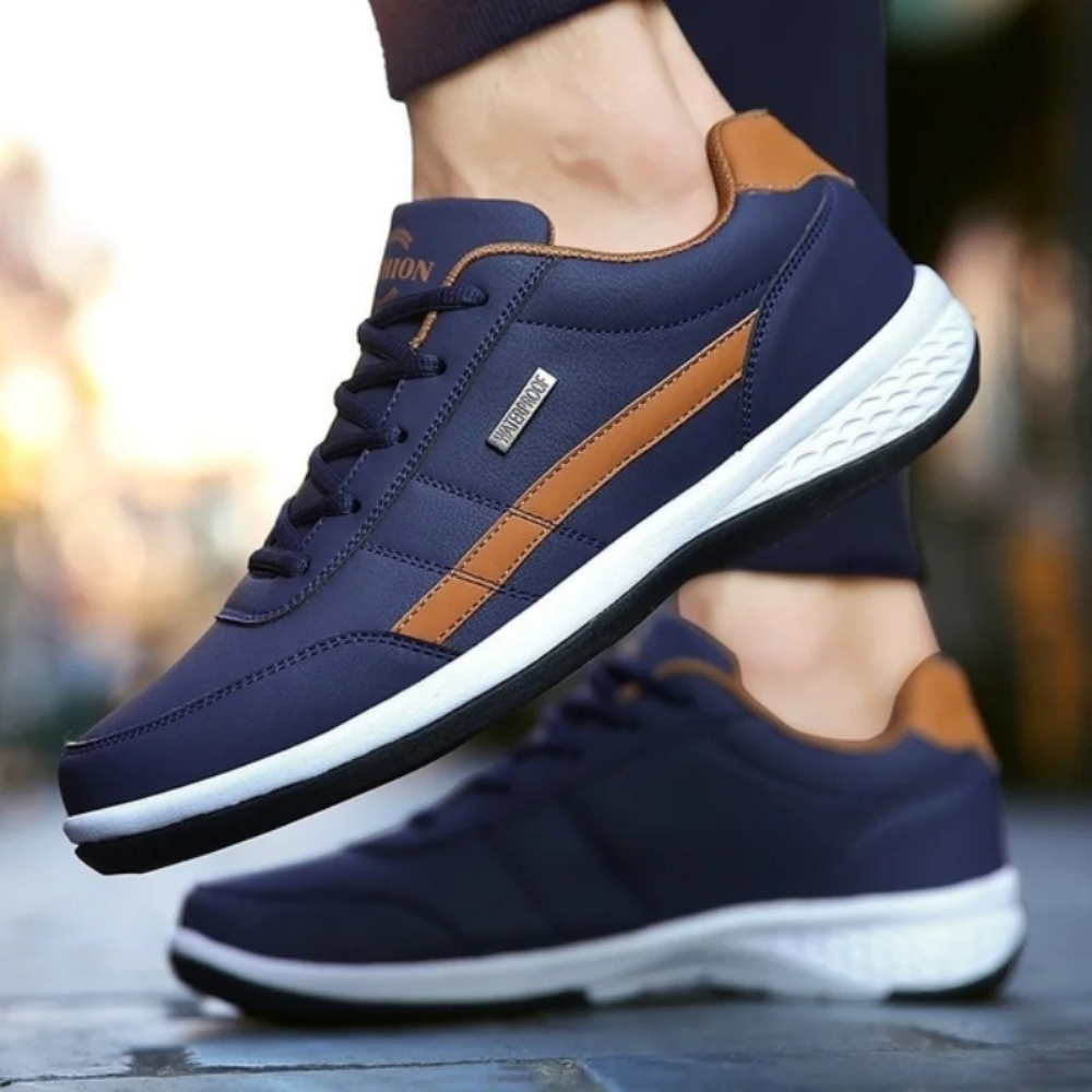 Clarenz - Cuir Orthopédiques Baskets Hommes Confort