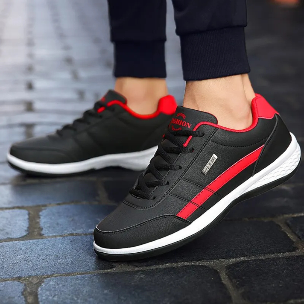 Clarenz - Cuir Orthopédiques Baskets Hommes Confort