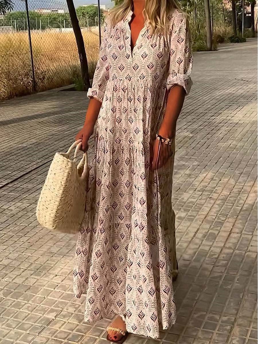 Maia - Robe longue élégante en lin