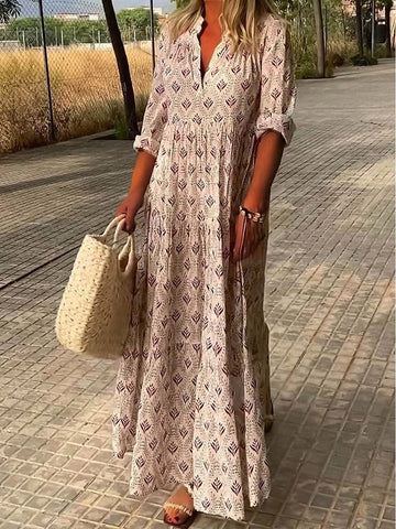 Maia - Robe longue élégante en lin