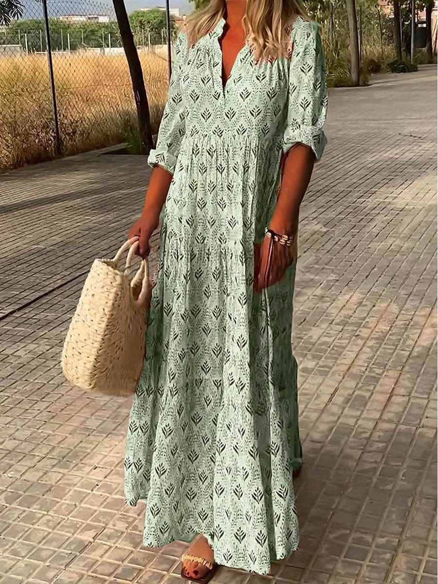 Maia - Robe longue élégante en lin
