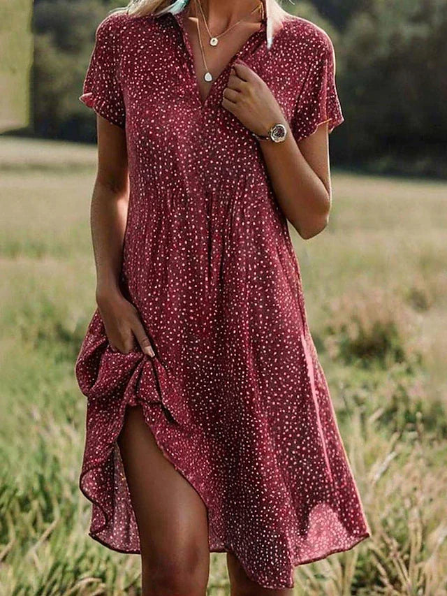 Khalea - Robe-chemise Midi Chic Femmes
