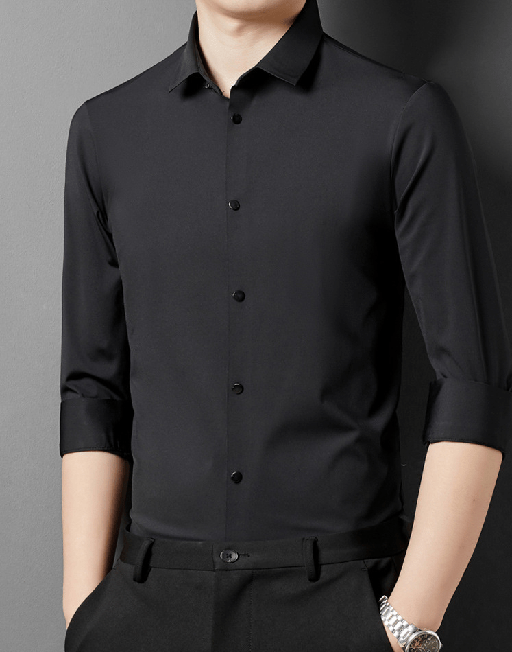 Adrian - Chemise formelle simple et extensible pour hommes