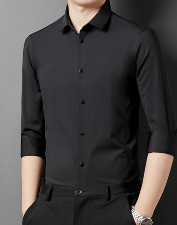 Adrian - Chemise formelle simple et extensible pour hommes