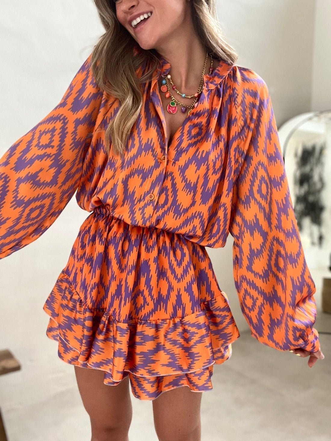 Lara - Turtle Dress - Lässig - Kleider - Orange - Müller Mode