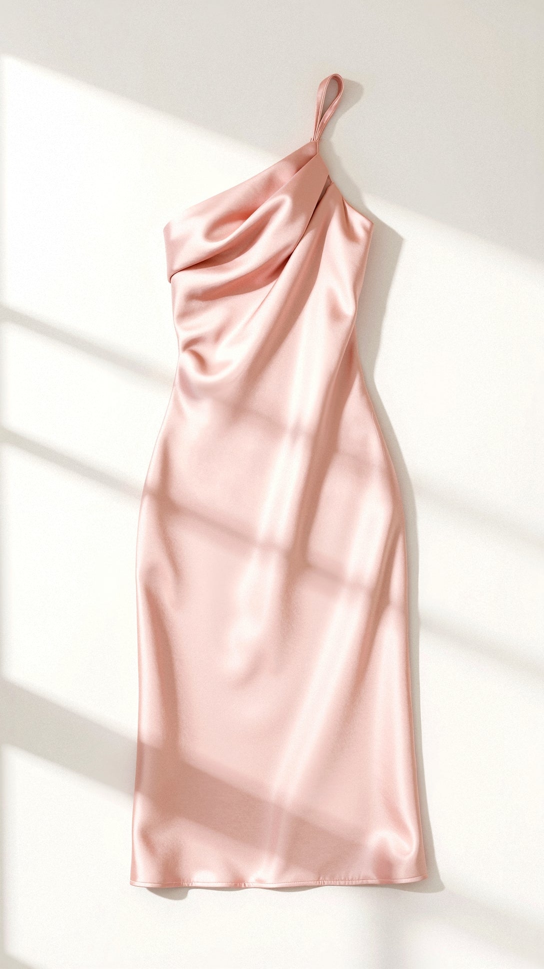 Louise - Verführerisch - One Shoulder Midi - Kleid - Kleider - Dunkelblau - Müller Mode